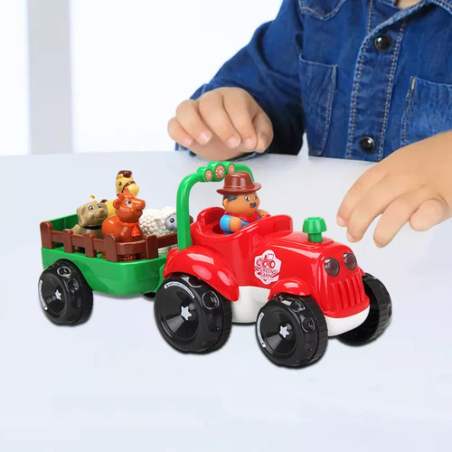 Tractor De Juguete Con Granjero, Tractor Musical De Juguete,