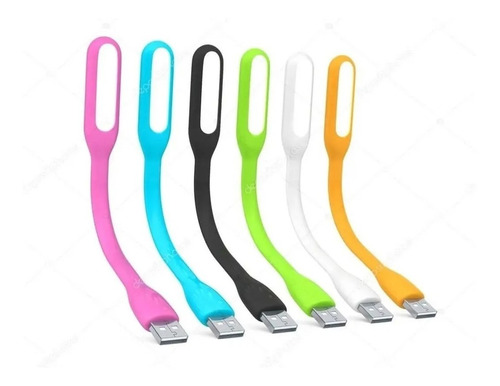 Luz Led Flexible Linterna Portatil Colores Usb Notebook Auto