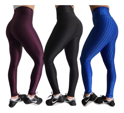 Calça Legging Fitness Feminina 3D Suplex Novo Leg Cirrê Academia 3 D