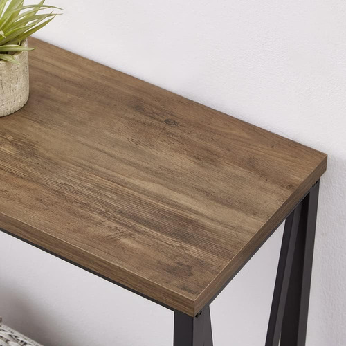Foluban Mesa Consola Sofá Rústico, Mesa De Pasillo De Entrad