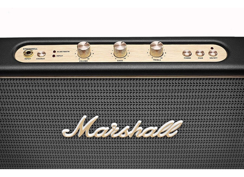 Bocina Marshall Stockwell Oem Portátil Con Bluetooth Negra