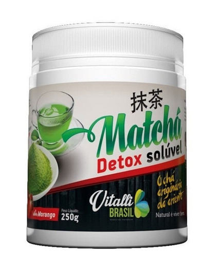 Matchá Detox Instantâneo - Sabor Morango - Vitalli