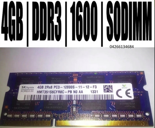 Memoria Ddr3 4 Gb