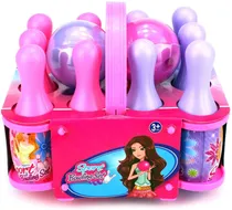 Comprar Set De Bowling Niñas Bolos Palitroques 10 Palos + 2 Pelotas