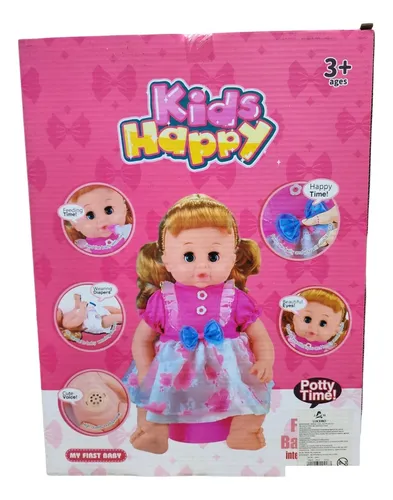Muñeca Bebe Habla Llora Niñas Juguete Va Al Baño Pañal