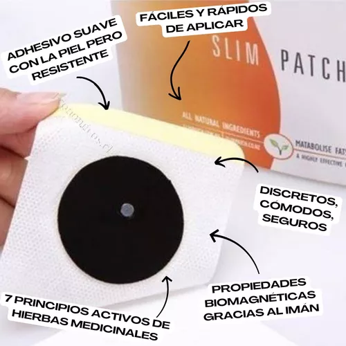 Pack 30 Unidades De Parches Slim Patch Para Adelgazar Reductores De  Celulitis Reafirman La Piel Sin Rebot