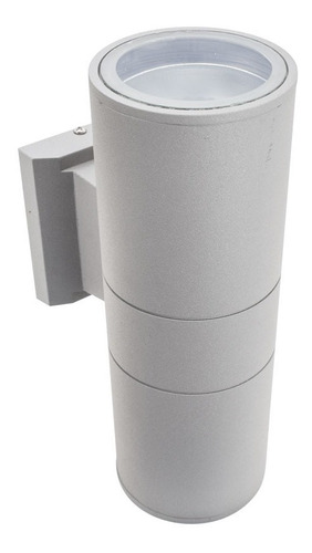 Luminaria Exterior 2 Luces 6.5cm De Diamet Gris Lh-2807