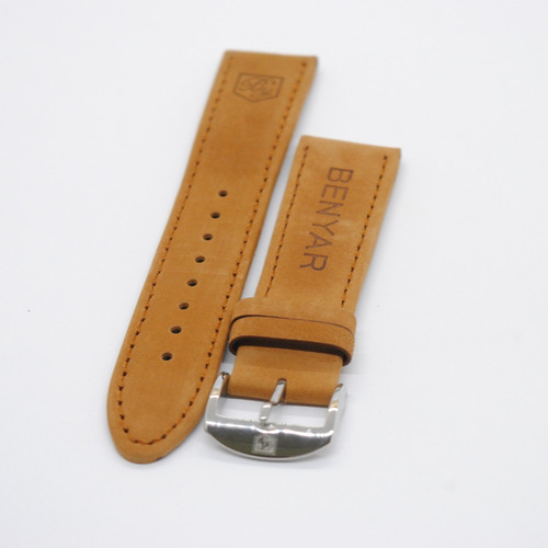 Pulseira Para Relogio De Pulso Benyar Em Couro Marrom