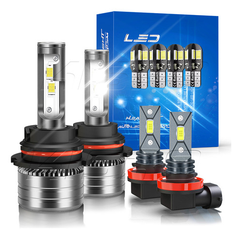 Para Vw Jetta 1999-2003 2004 2005 Kit De Faros Led 40000lm