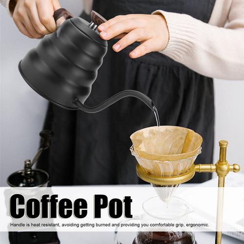 Cafetera Con Cuello De Cisne De Acero Inoxidable Para Verter