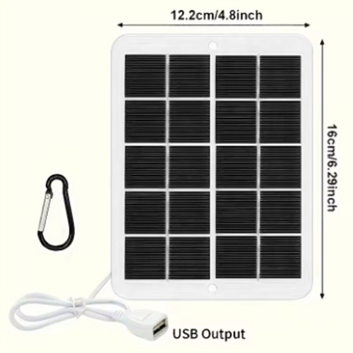 Panel Solar Plegable Usb Portátil, Flexible, Pequeño, Imperm