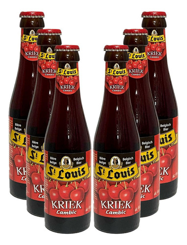 Six Pack Cerveza Afrutada St Louis Kriek 250 Ml