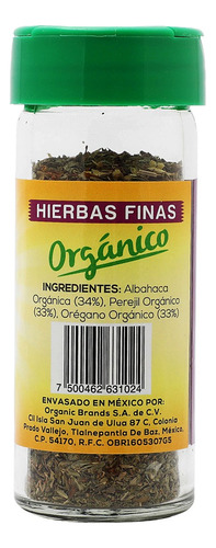 Hierbas Finas Utopía Orgánico Frasco De Vidrio 24g