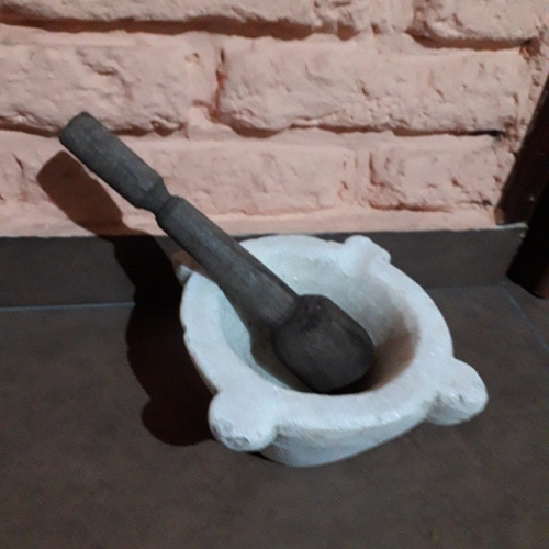 Mortero De Marmol Antiguo (Usado)