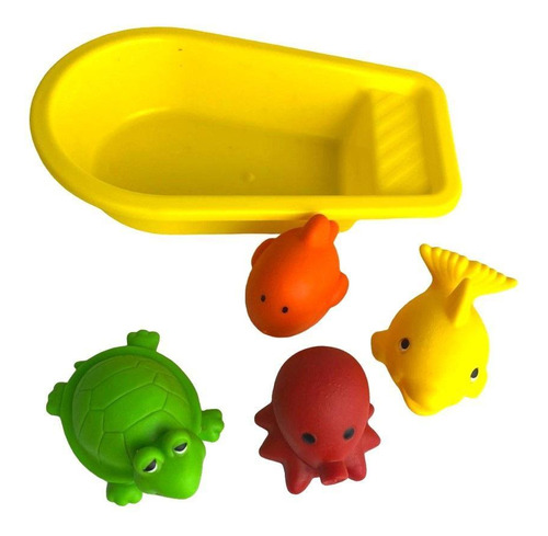 Kit de vinilo Bath Time de 4 animales, juguete para bebés