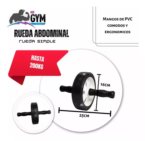 Kit Fitness Rueda Abdominal + Mancuernas 5kg