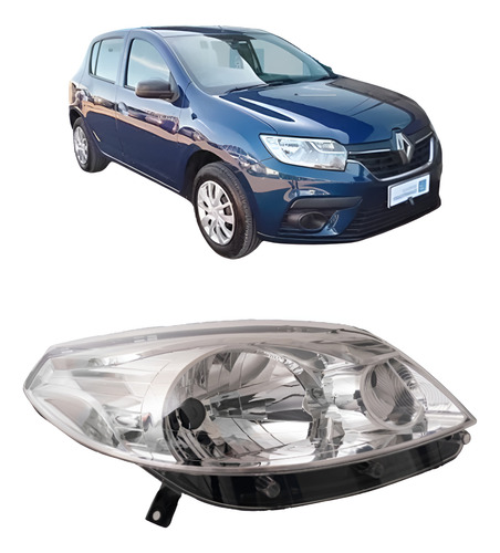 Optica Delantera Derecha Renault Sandero 12/14 F/cromado