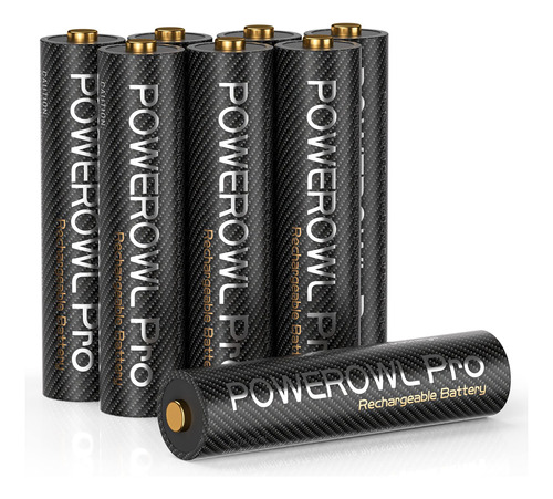 Powerowl Goldtop - Bateras Aaa Recargables Pro, Alta Capacid