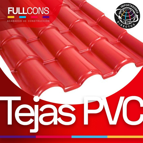 Imagen 1 de 10 de Tejas Española En Pvc Distintos Colores Para Techos