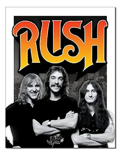 Rush 1970s Rock N Roll Music Garage Band Arte De La Pared De