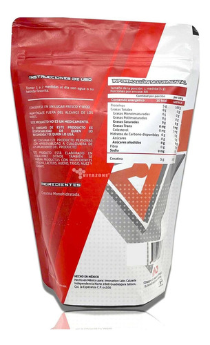 Imagen 6 de 6 de Creatina 300 G 60 Servicios Innovation Labs
