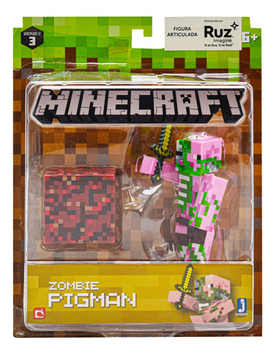 Minecraft Zombie Pigman 7cm Series 3 Jazwares