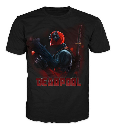 Camiseta Superhéroes Deadpool Adultos Y Niños Hombre