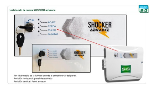 Kit Cerco Electrico Energizador Shocker Panel Control Remoto