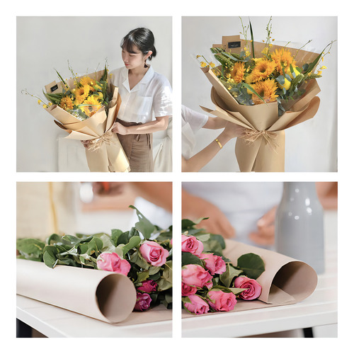Bobina De Papel Semi Kraft Pintura Mascaramento 80g 90cm 2kg Cor Marrom