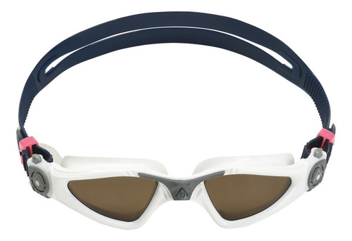 Gafas de natación polarizadas Aquasphere Kayenne Compact Fit, color blanco