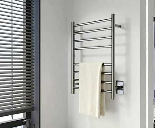 Toallero Eléctrico Cromado Para Baño 8 Barras 70w