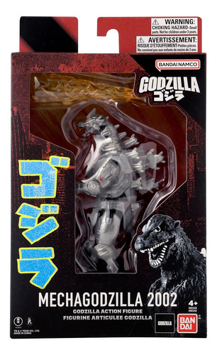 Boneco de ação Bandai Godzilla Mecha Godzilla 2002, 6 pol