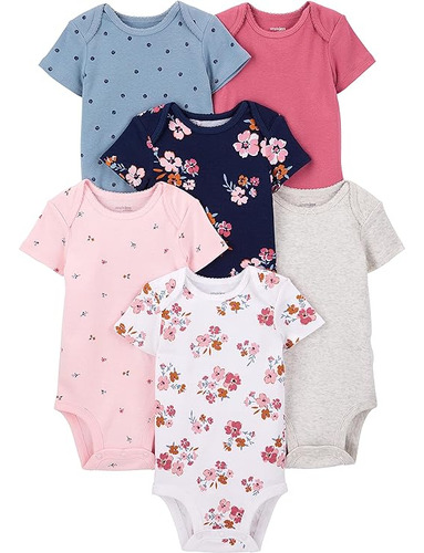 Mameluco Flores Simple Joys By Carter's 6 Unidades