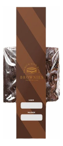 Cinta Para Brownie Em Kraft (20x4 Cm) - 100 Unidades