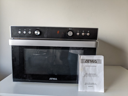 Microondas Grill Atma Easy Cook Mc934xe Negro 34l 220v