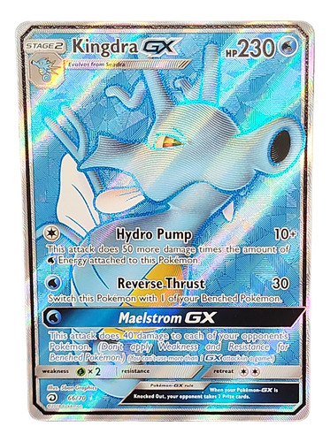 Kingdra Gx Carta Pokemon Full Art Ingles Dragon Majesty