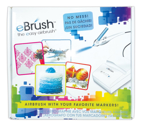 Br-kit-us1 Sistema De Aerógrafo Ebrush, Blanco