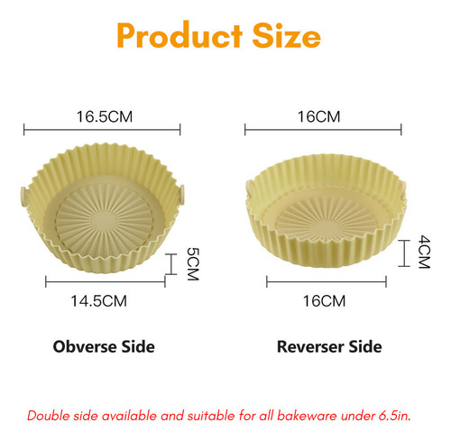 Dmm Forro Reutilizable Silicona 5.7 Para Freidora, Fácil L