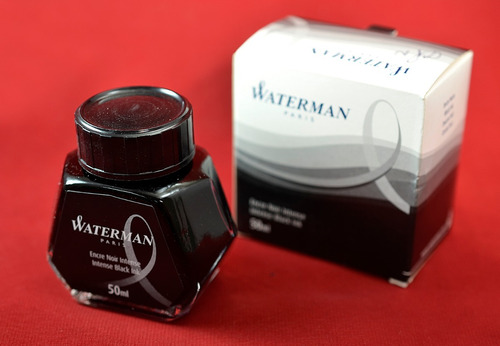 Waterman Frasco De Tinta Negra, 50ml Francia (#1455)