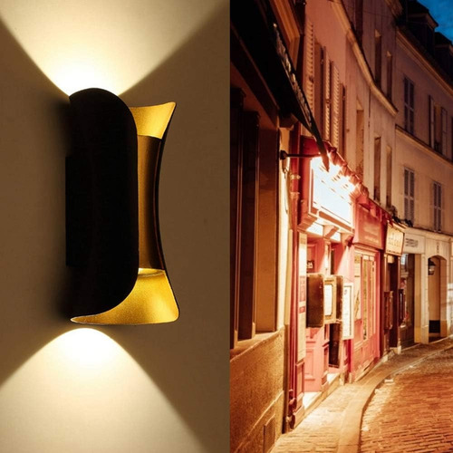 Dehobo Led 2pcs Lámpara Exterior De Pared Moderna Impermeable Arbotante 3000k Lamparas Exteriores Pared Lampara De Pared Interiorlamparas Para Jardines Exteriores Lampara Para Salalamparas Led