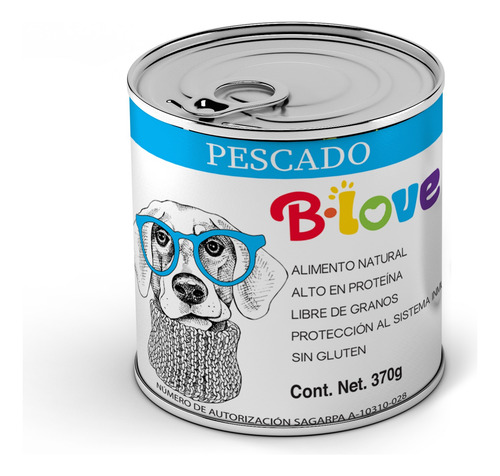 B-love - Alimento Natural Humedo - Mix 24 Latas 370gr