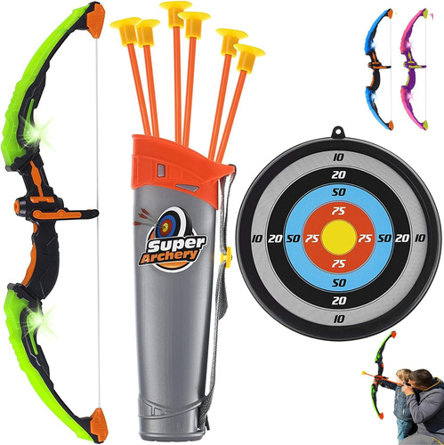 Juego De Arco Y Flecha Para Niños Con 6 Flechas Y Objetivo