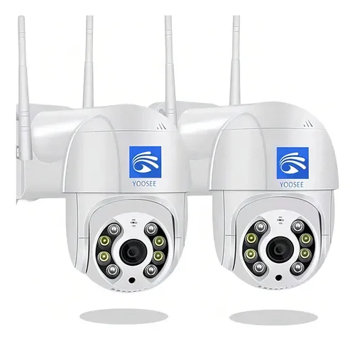 Kit 2 Câmeras de Segurança A8 Yoosee Wi-Fi à Prova d'Água