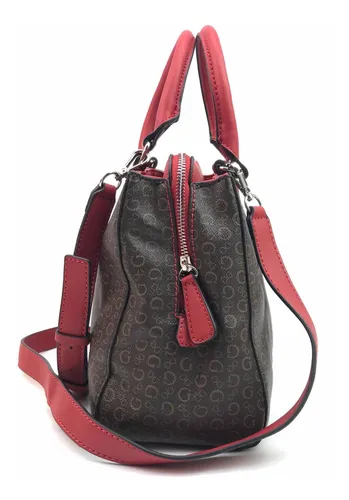 Bolsa guess cafe con rojo best sale