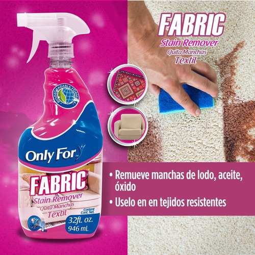 Only For Quita Manchas Textil. Remueve Manchas 946ml