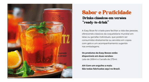 Drink Pronto Spritz Easy Booze Lata 269ml (12 Latas)