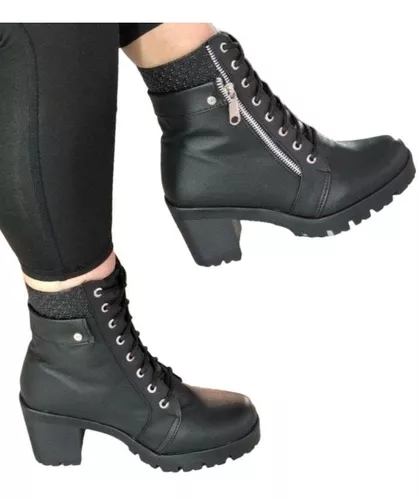 Botas Rockeras Mujer Botín Calzado Casual