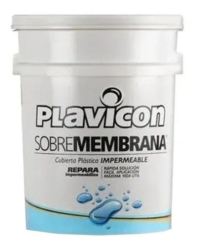 Plavicon Sobremembrana Impermeabilizante De Techos 20kg. 