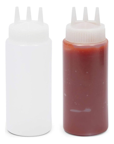 2 Bisnagas Molho Profissional Graduada Com 3 Bicos 450ml