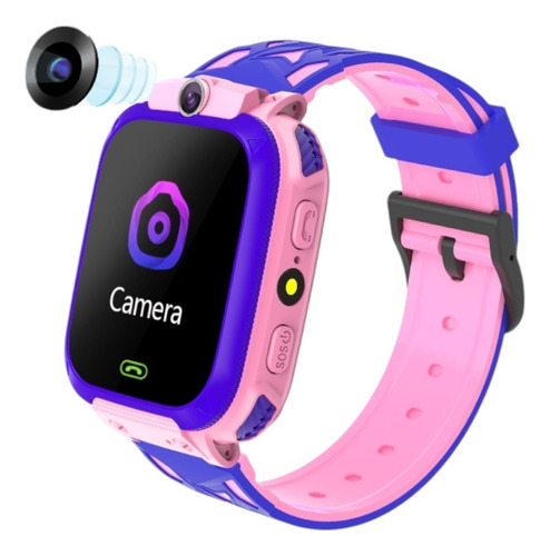 Smart Watch Infantil Rosa Con Azul Rosa Chicle Milanese Rosa Chicle Azul